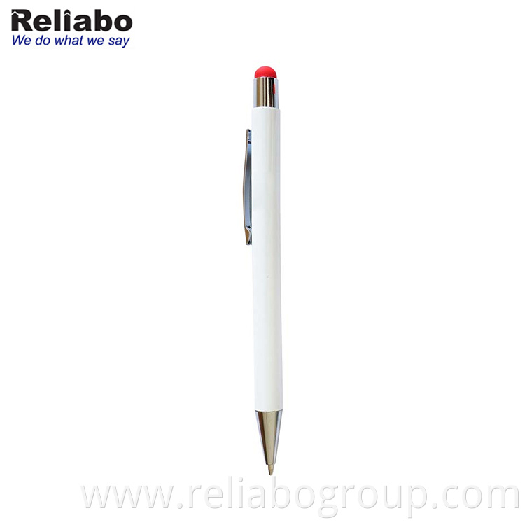 Spray glue metal ballpoint pens custom logo advertising hotel gift promotion business office gel pen